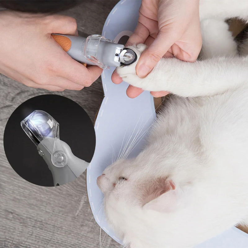 Pet Nail Clippers with LED Light – Replaceable Stainless Steel Blade