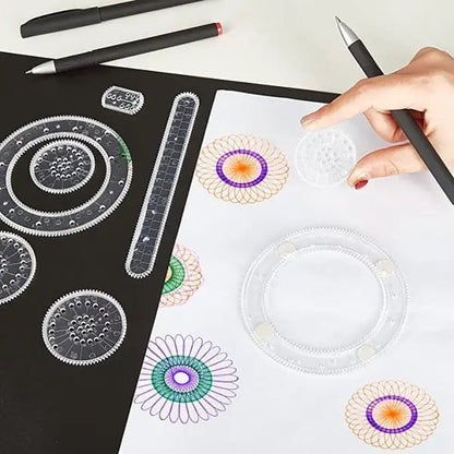 22-Piece Spiral Ruler Set – Creative Drawing Made Systematic