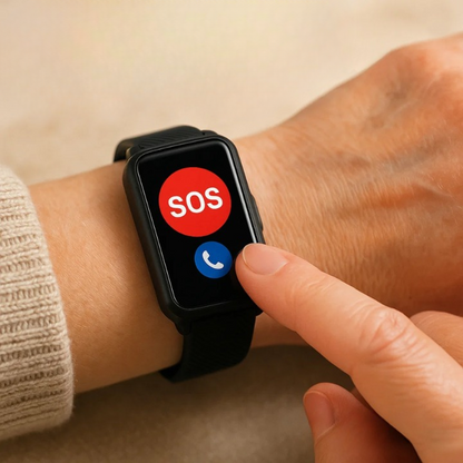 Smartwatch for Seniors with Fall Detection & SOS Call – 4G, GPS & IP67