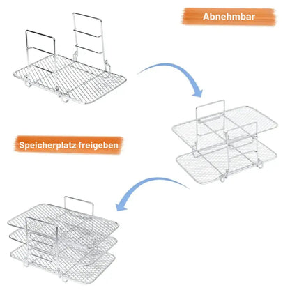 3-Tier Air Fryer Rack for Even Cooking