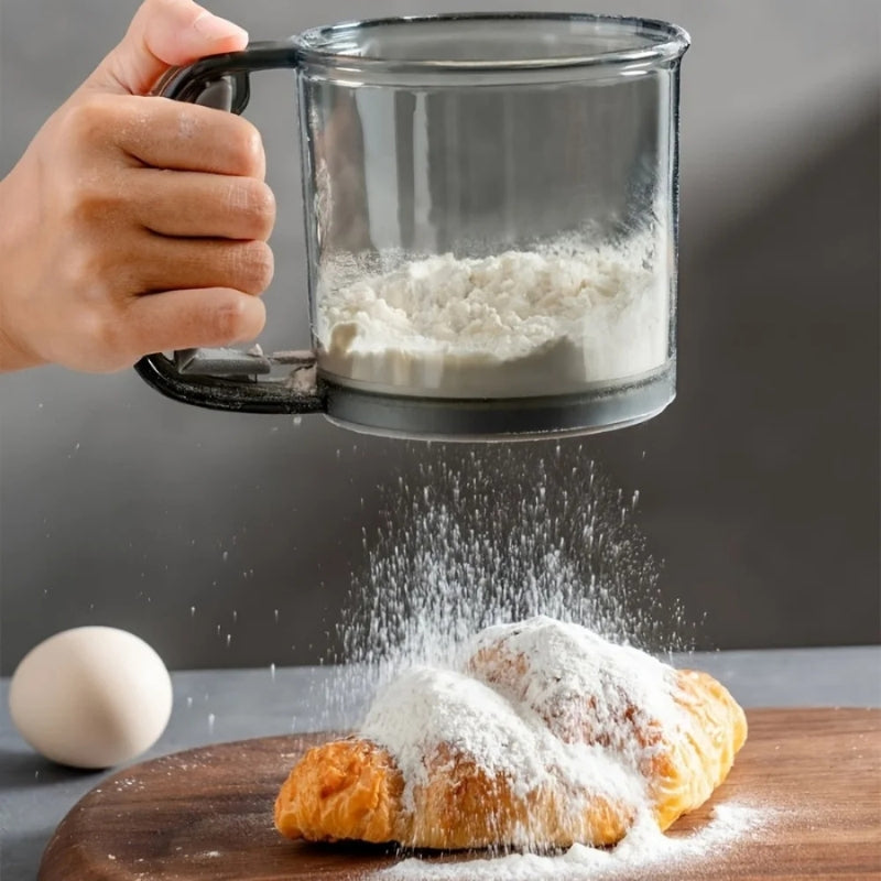 Flour Sifter with Squeeze Handle – 250 ml Baking Sifter