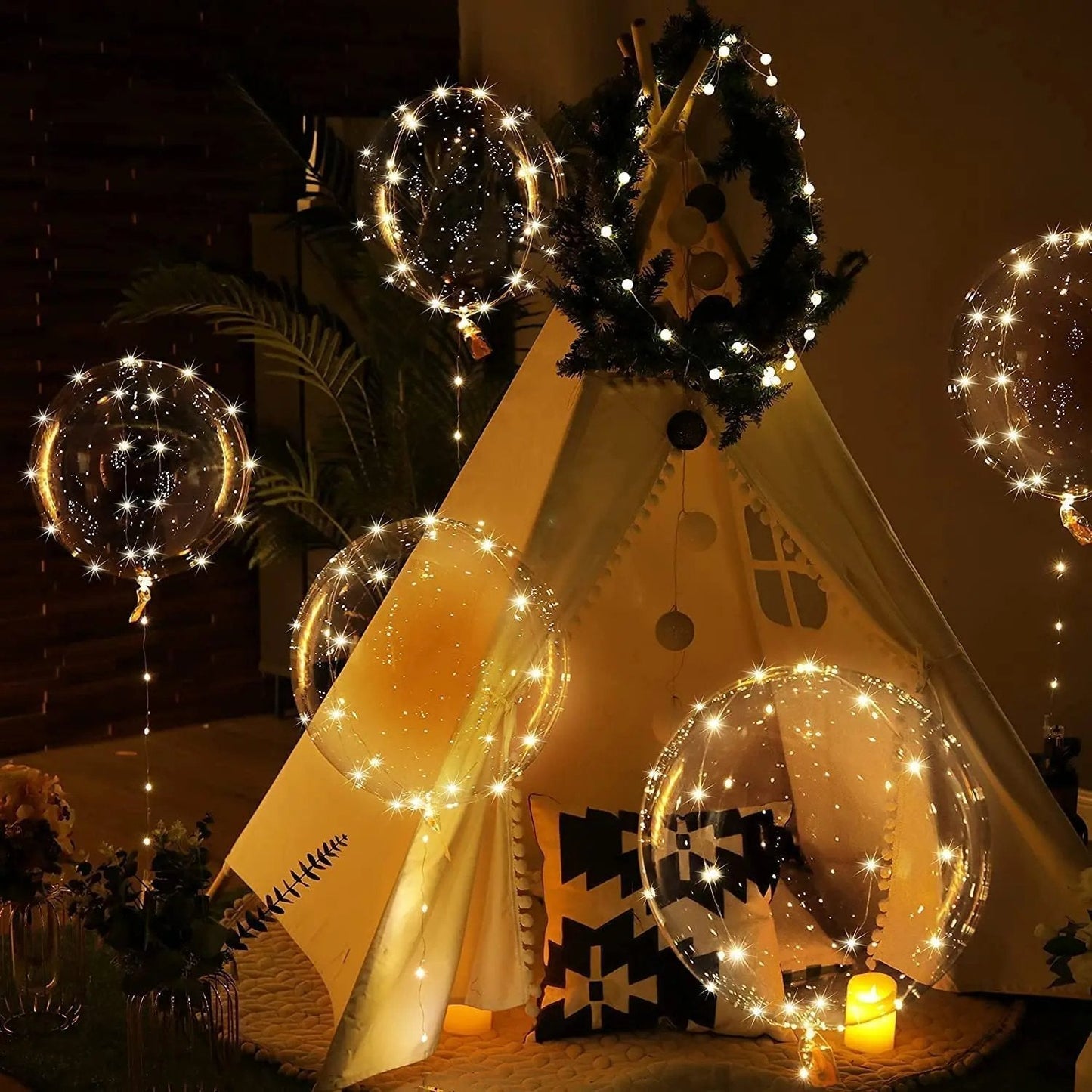 Set of 10 LED Balloons – Warm Lighting for Any Occasion