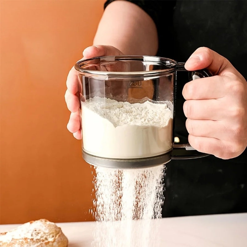 Flour Sifter with Squeeze Handle – 250 ml Baking Sifter