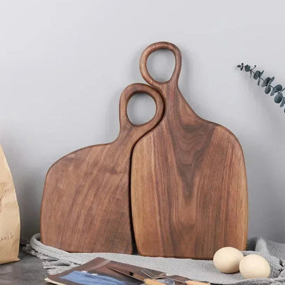 Walnut Cutting Board Set of 2 – with Loop Handle for Hanging