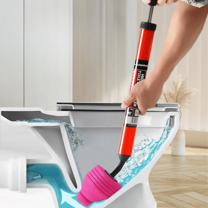 High-Pressure Drain Cleaner — Clears Clogs Without Chemicals (Toilet, Sink, Shower)