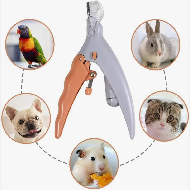 Pet Nail Clippers with LED Light – Replaceable Stainless Steel Blade