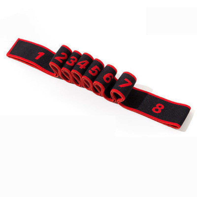 Adjustable Resistance Band with 8 Segments for Yoga and Workouts