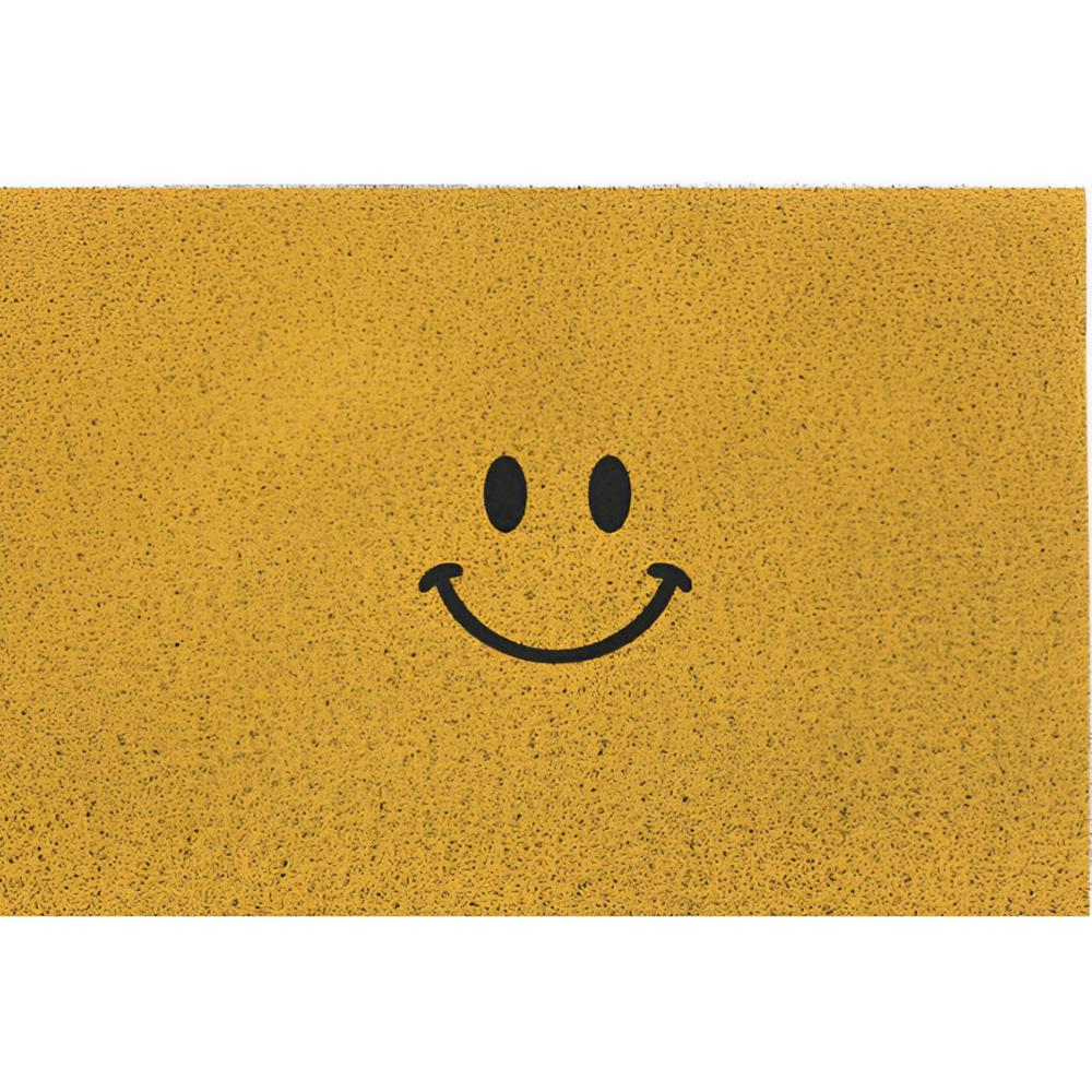 Smiley Doormat – Non-Slip PVC with Quick-Drying Surface