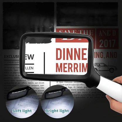 LED Handheld Magnifying Glass – Read Small Print with Ease