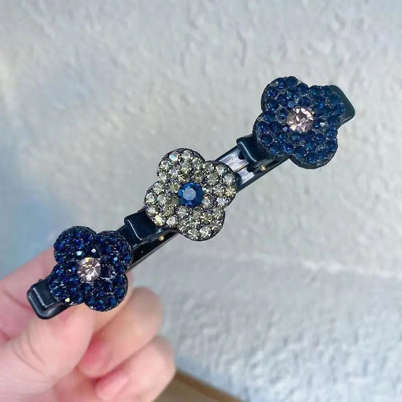 Braided Crystal Hair Clip – Shiny Hold for Any Occasion