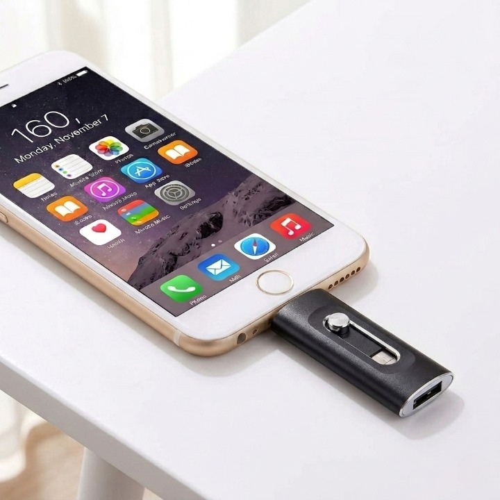 3-in-1 USB Flash Drive — More Storage for iPhone, Android & PC