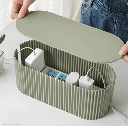Cable Box with Lid – A Neat Charging Station for Your Home