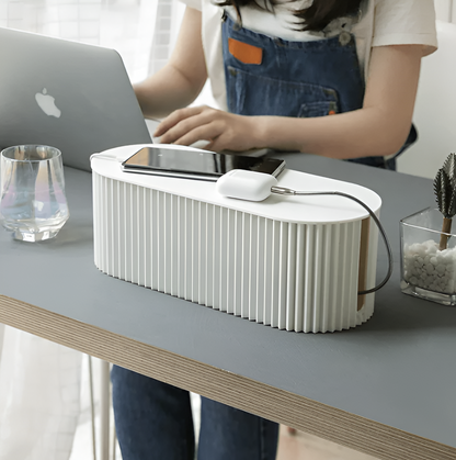Cable Box with Lid – A Neat Charging Station for Your Home