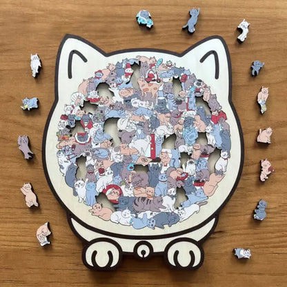 Wooden Cat Puzzle