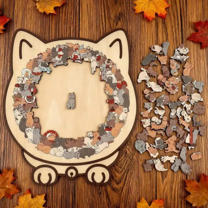 Wooden Cat Puzzle