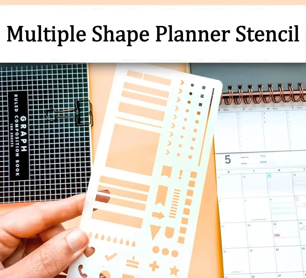 Precision Stencil Set – Clean Lines for Your Planner