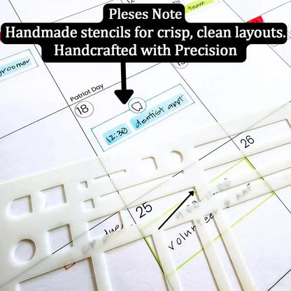 Precision Stencil Set – Clean Lines for Your Planner