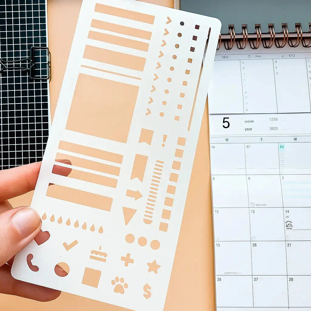 Precision Stencil Set – Clean Lines for Your Planner