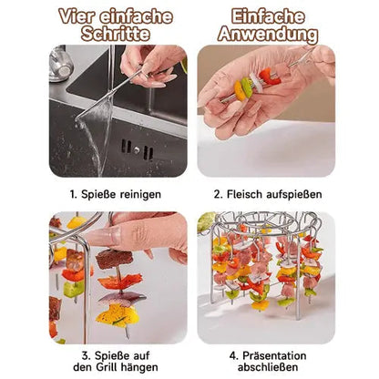 Kebab Grill for Air Fryers – Even Cooking & BBQ Delights