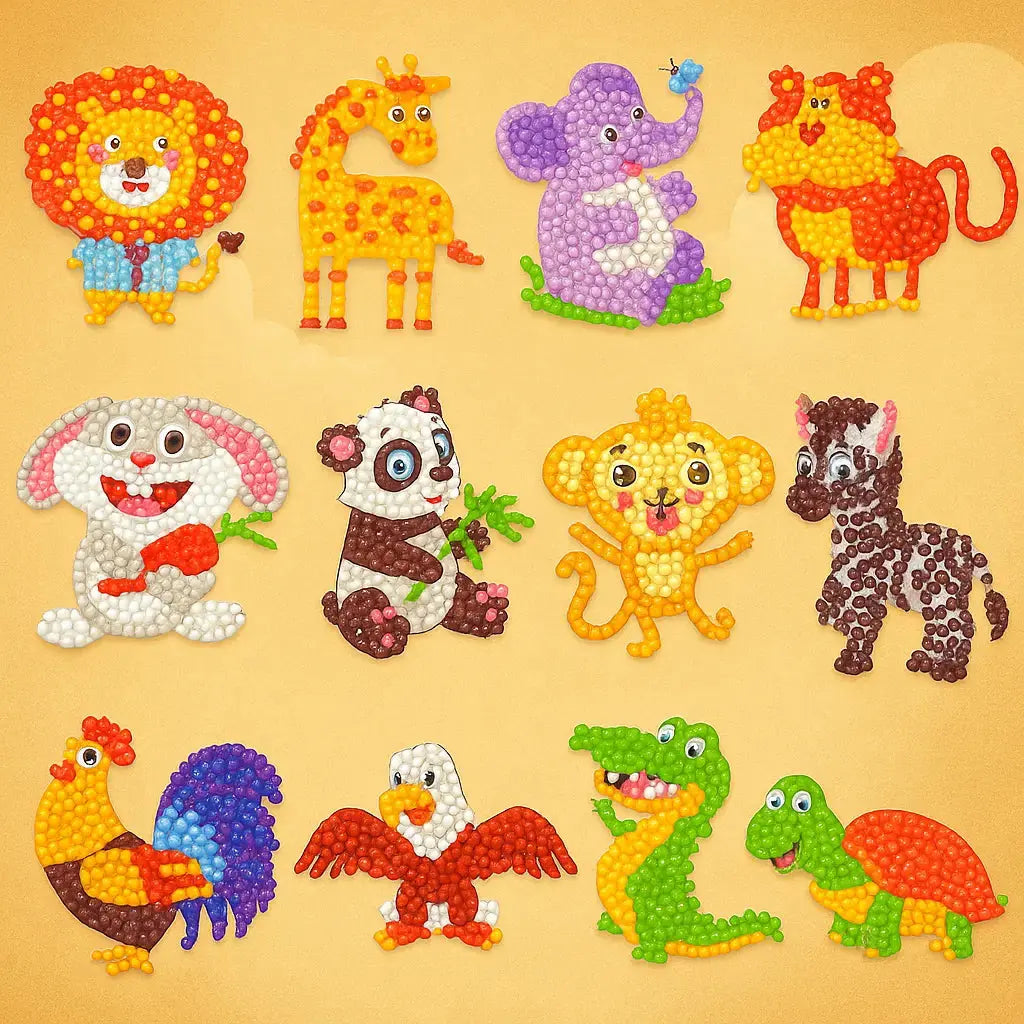 Kid-Friendly Diamond Sticker Set – With Non-Toxic Rhinestones