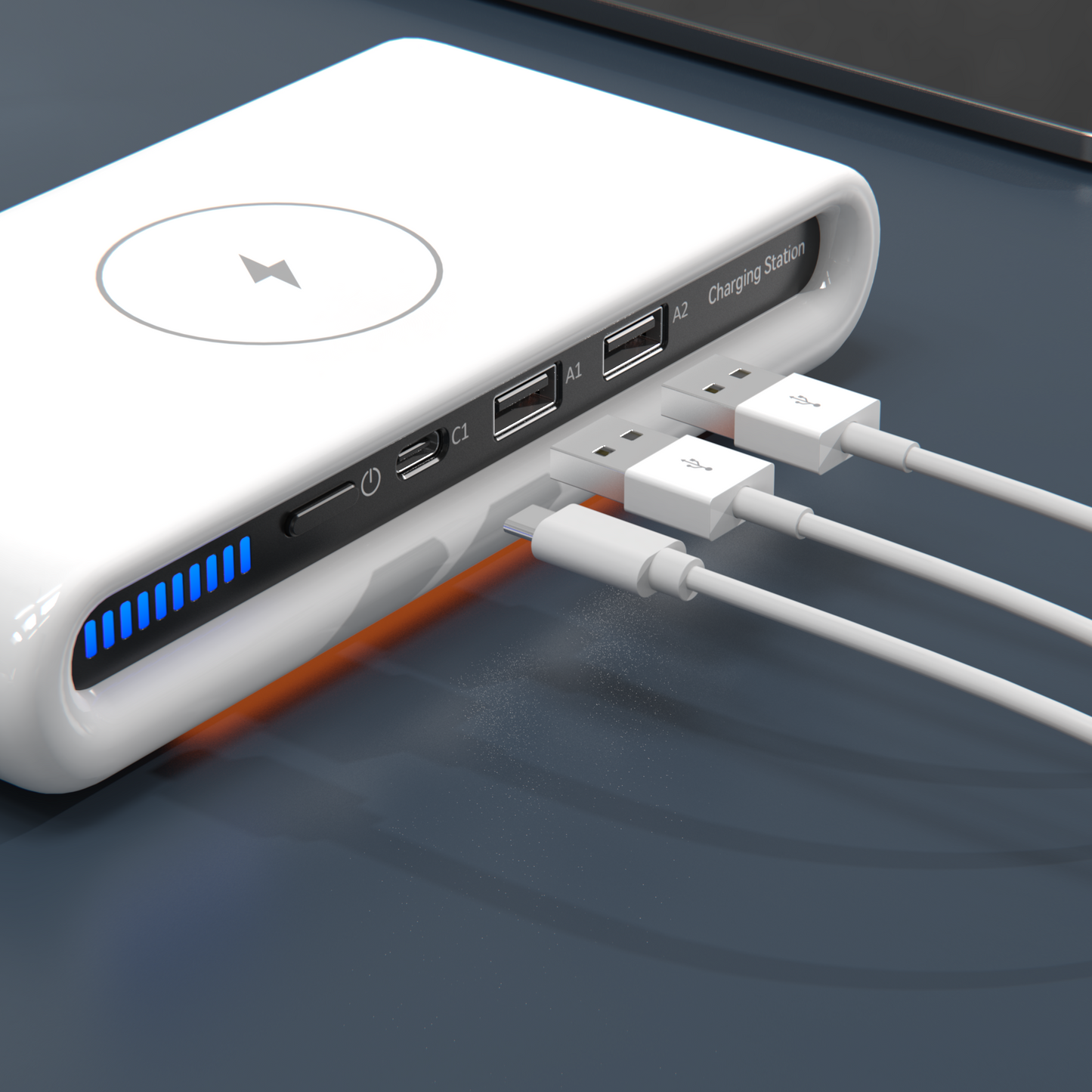 4-in-1 Wireless Charger with Wireless Charging