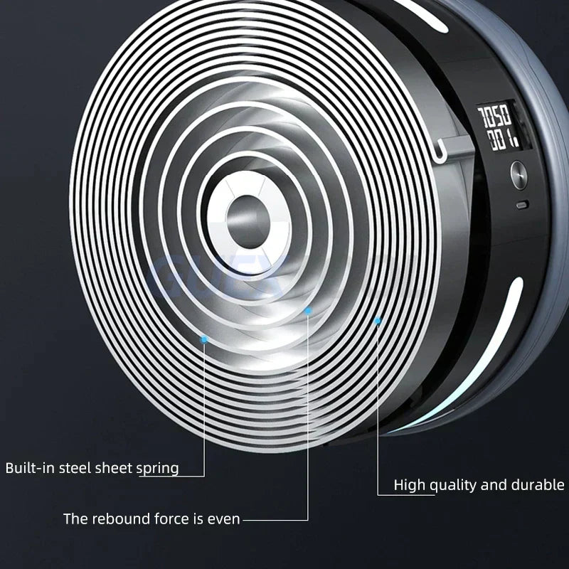 Ab Wheel with Automatic Return and Count Function