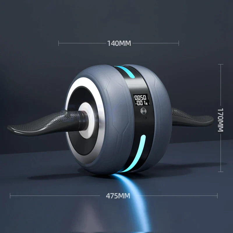 Ab Wheel with Automatic Return and Count Function