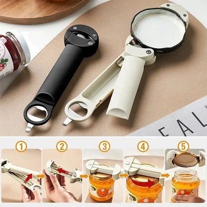 Multifunctional Magnetic Can Opener – Safe and Effortless Opening