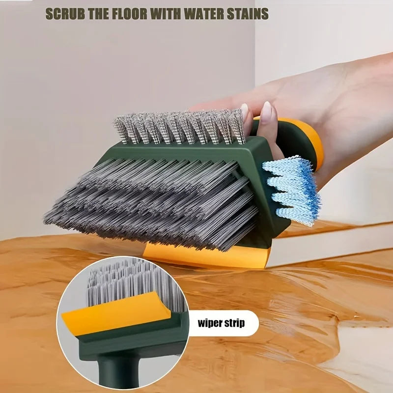 Grout Cleaning Brush Set of 2 – 4-in-1 for Tiles, Grout & Glass