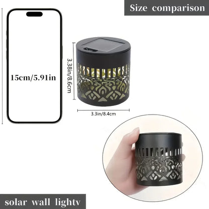 Solar Lantern with Decorative Shadow Pattern
