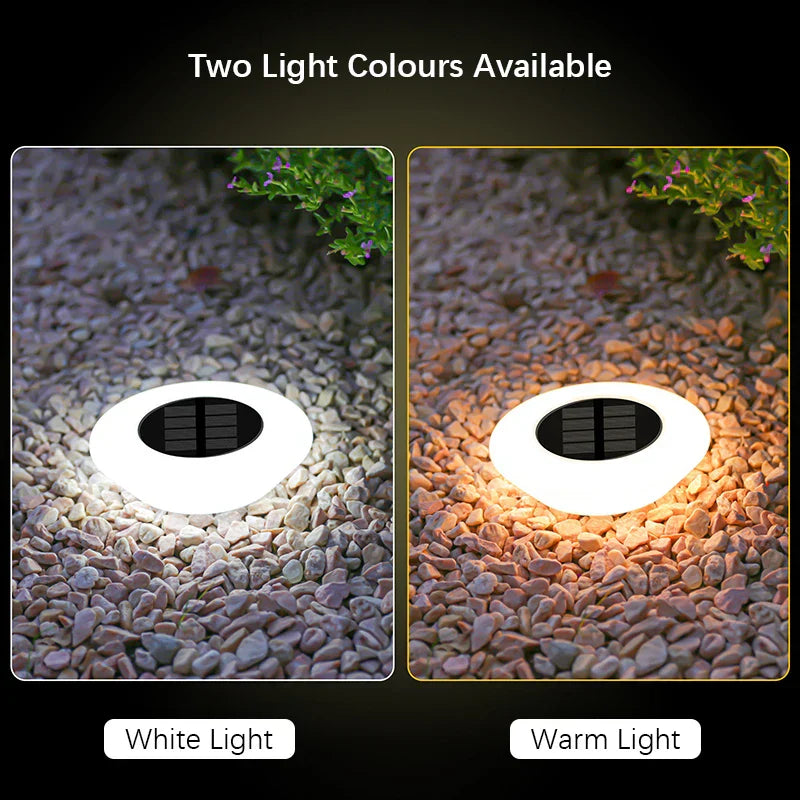 Solar Ground Light with 14 LEDs and 360° Ground Lighting – Set of 4