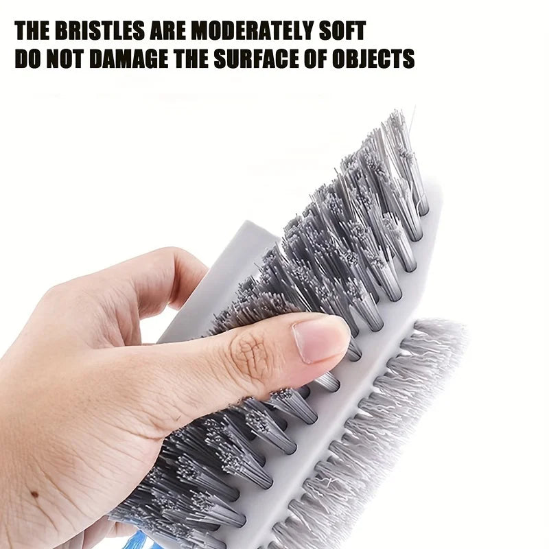 Grout Cleaning Brush Set of 2 – 4-in-1 for Tiles, Grout & Glass