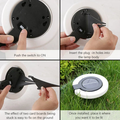 Solar Garden Light with 360° Adjustable Head