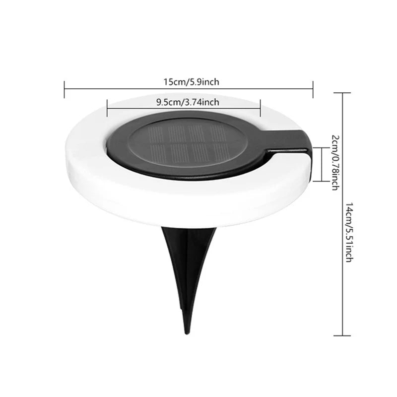 Solar Garden Light with 360° Adjustable Head