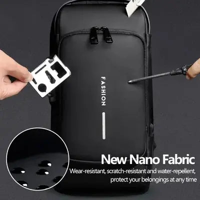 Safety Backpack – Cut-Resistant & with USB Charging Port