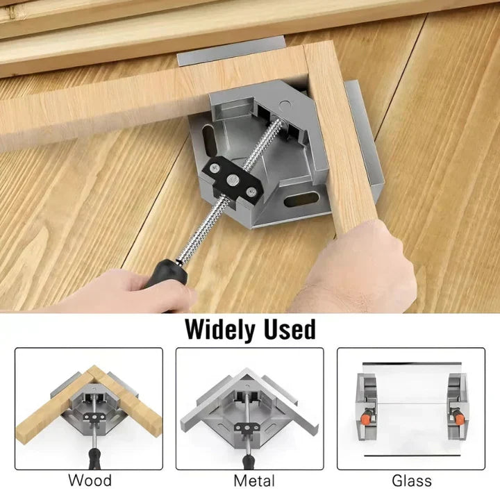 90-Degree Aluminum Corner Clamp – Precise Corner Joint