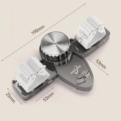 Space-saving holder for brooms and tools – Quick to install, no drilling required