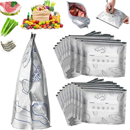 Aluminum Foil Food Storage Bags – Reusable Up to 200 Times