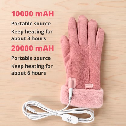 BowLift | Heated Gloves for Women UK – Ladies Thermal Waterproof Winter Gloves with Touch Screen & USB Rechargeable Warm Design