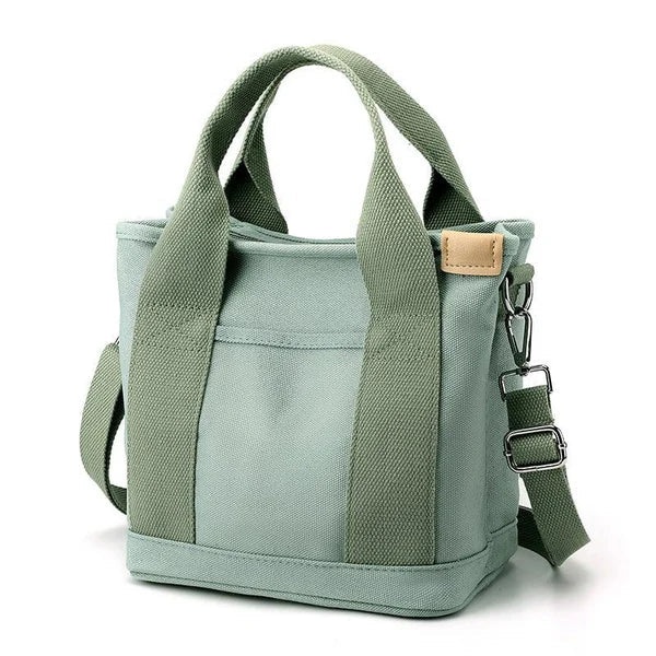 Japanese-inspired canvas tote bag – with interior compartments, lightweight & durable
