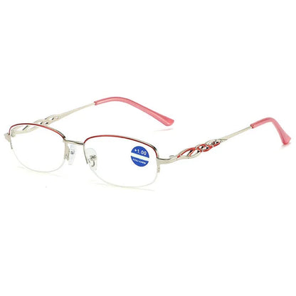 Multifocal reading glasses with a blue light filter