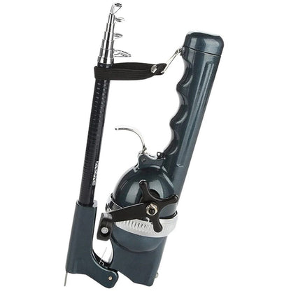 134 cm Telescopic Fishing Rod with Built-in Reel
