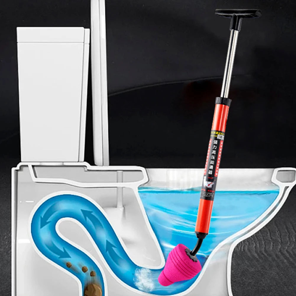 High-Pressure Drain Cleaner — Clears Clogs Without Chemicals (Toilet, Sink, Shower)