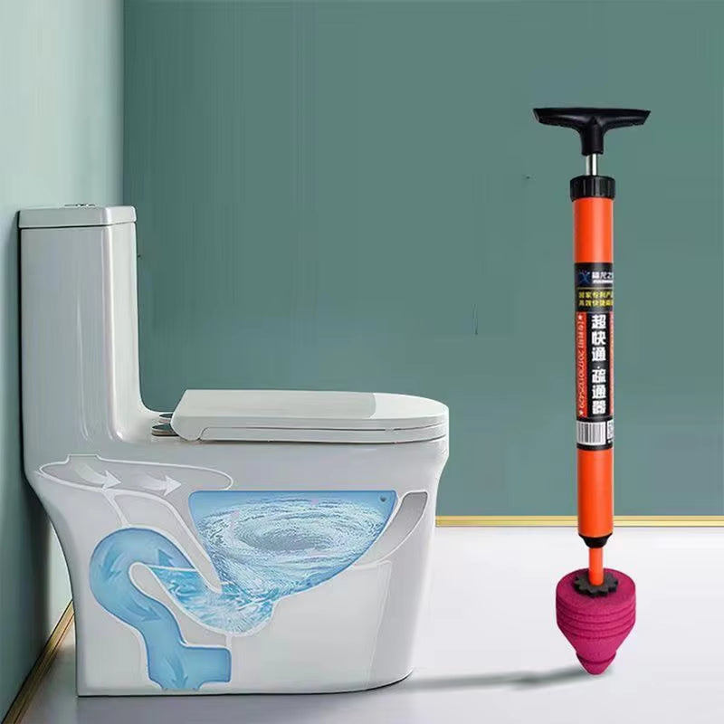 High-Pressure Drain Cleaner — Clears Clogs Without Chemicals (Toilet, Sink, Shower)